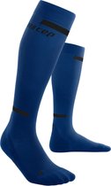 CEP the run socks - woman - III - blauw - tot onder de knie met voet - per paar