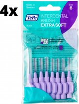 TePe Extra Soft Lichtlila 1,1mm - 4 x 8 stuks - Voordeelverpakking