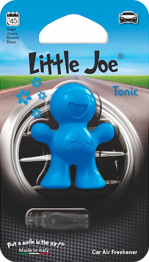Désodorisant de voiture Little Joe - Désodorisant pour voiture - Blauw -  Tonic - | bol