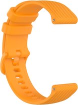 Siliconen Sport Bandje Geschikt voor Samsung Galaxy Watch 5 / Pro / 4 / 3 / Active 2 - Oranje