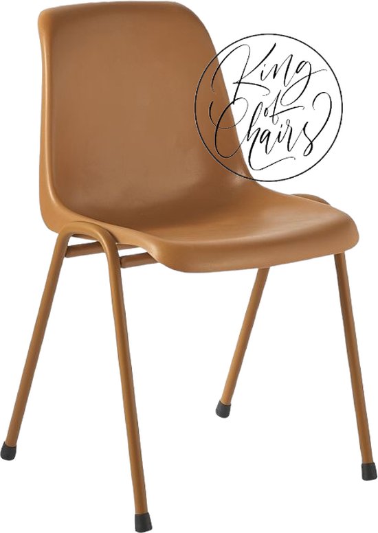 King of Chairs - Model KoC Moniek Okerbruin - eetkamerstoel Jule - keukenstoel - vergaderstoel - wachtkamerstoel - kamerstoel - stapelbare stoel - stapelstoel - kuipstoel - eetkamerstoel Jule Kuip roest