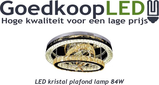 LED kristal plafond lamp 84W