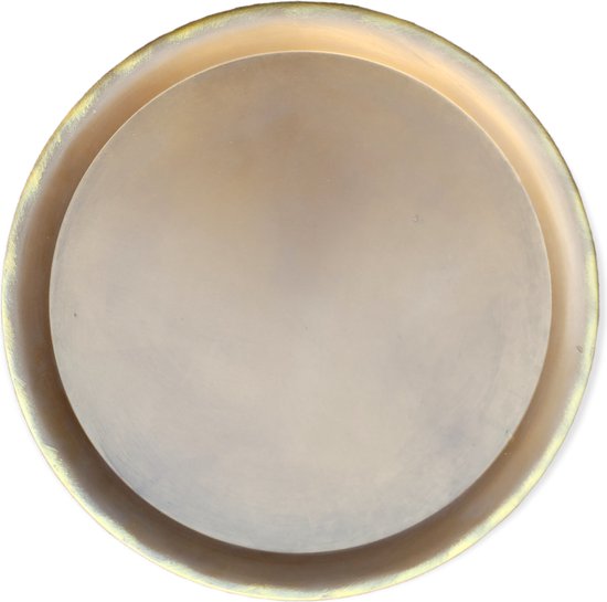 Daan Kromhout Plateau Décoration Assiette Tosca Rustique Or/Bronze 45 cm