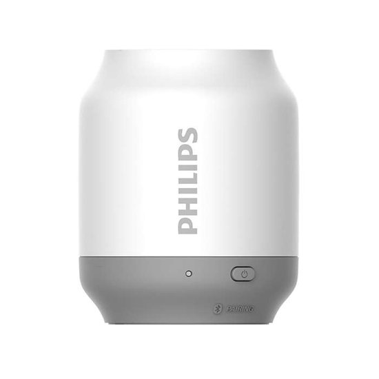 Bluetooth speaker Philips BT51 Upbeat wit, draadloos, 10m bereik, 5-6 uur batterij, compact, helder geluid