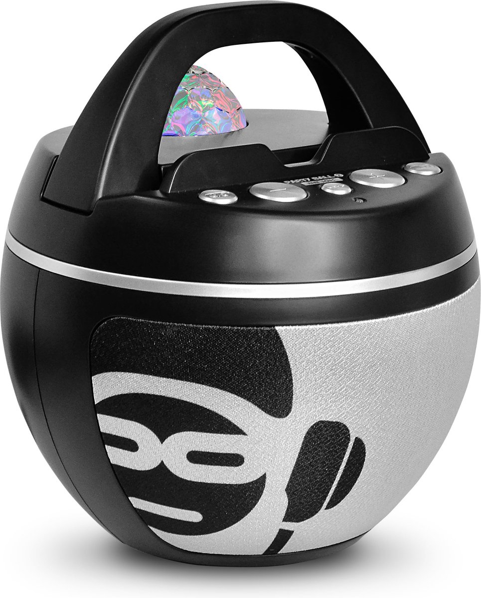 iDance BB10K Bluetooth Party Box met Disco LED-verlichting - Zwart/Grijs