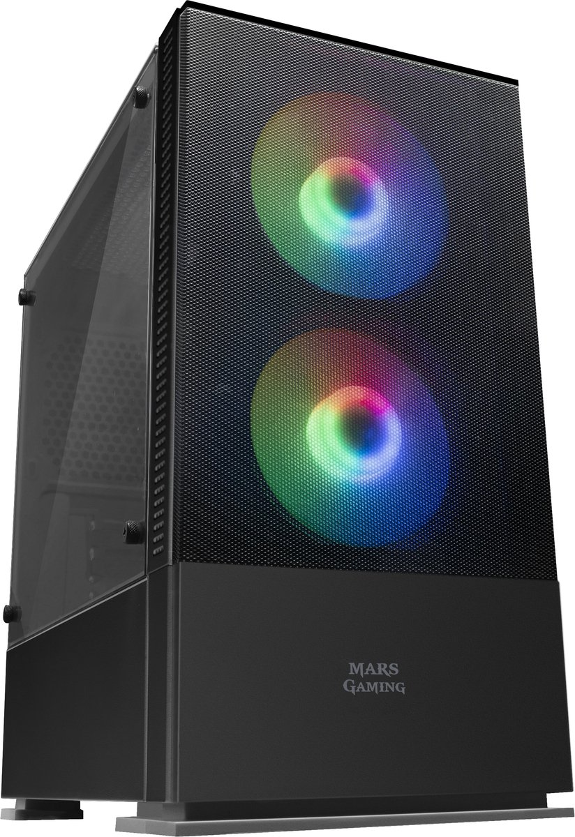 ATX/mATX Semi-tower Box Mars Gaming LED RGB LED RGB Micro ATX