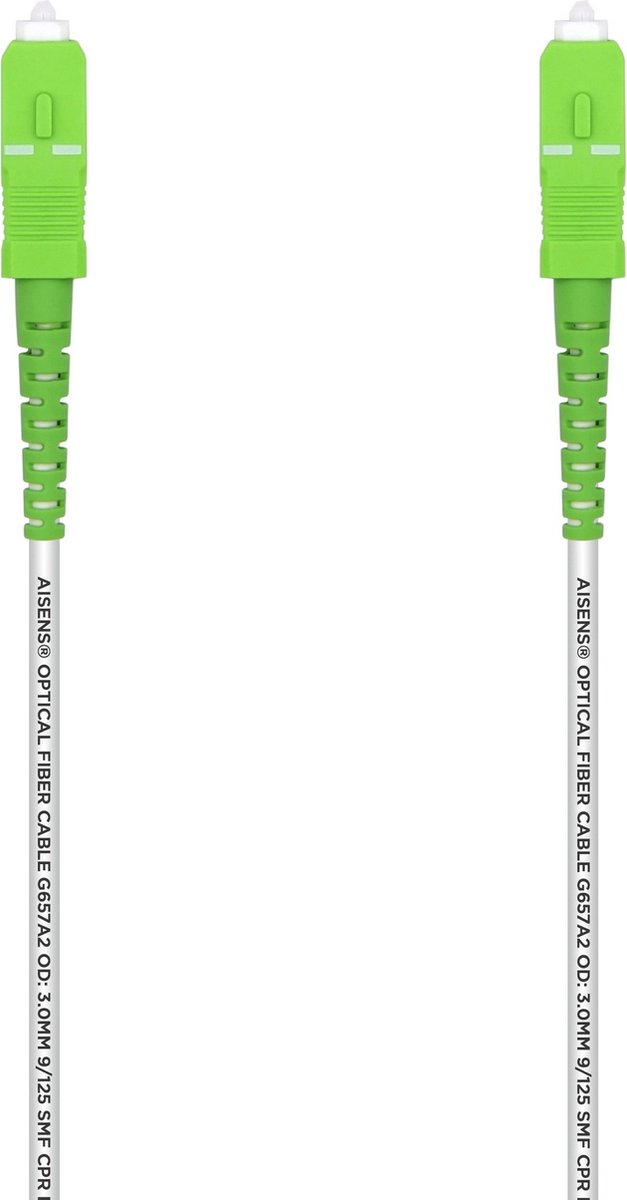 AISENS A152-0501 InfiniBand en Glasvezelkabel 30 m SC Wit