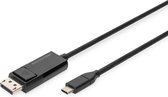 Digitus AK-300334-020-S video kabel adapter 2 meter USB Type-C DisplayPort Zwart