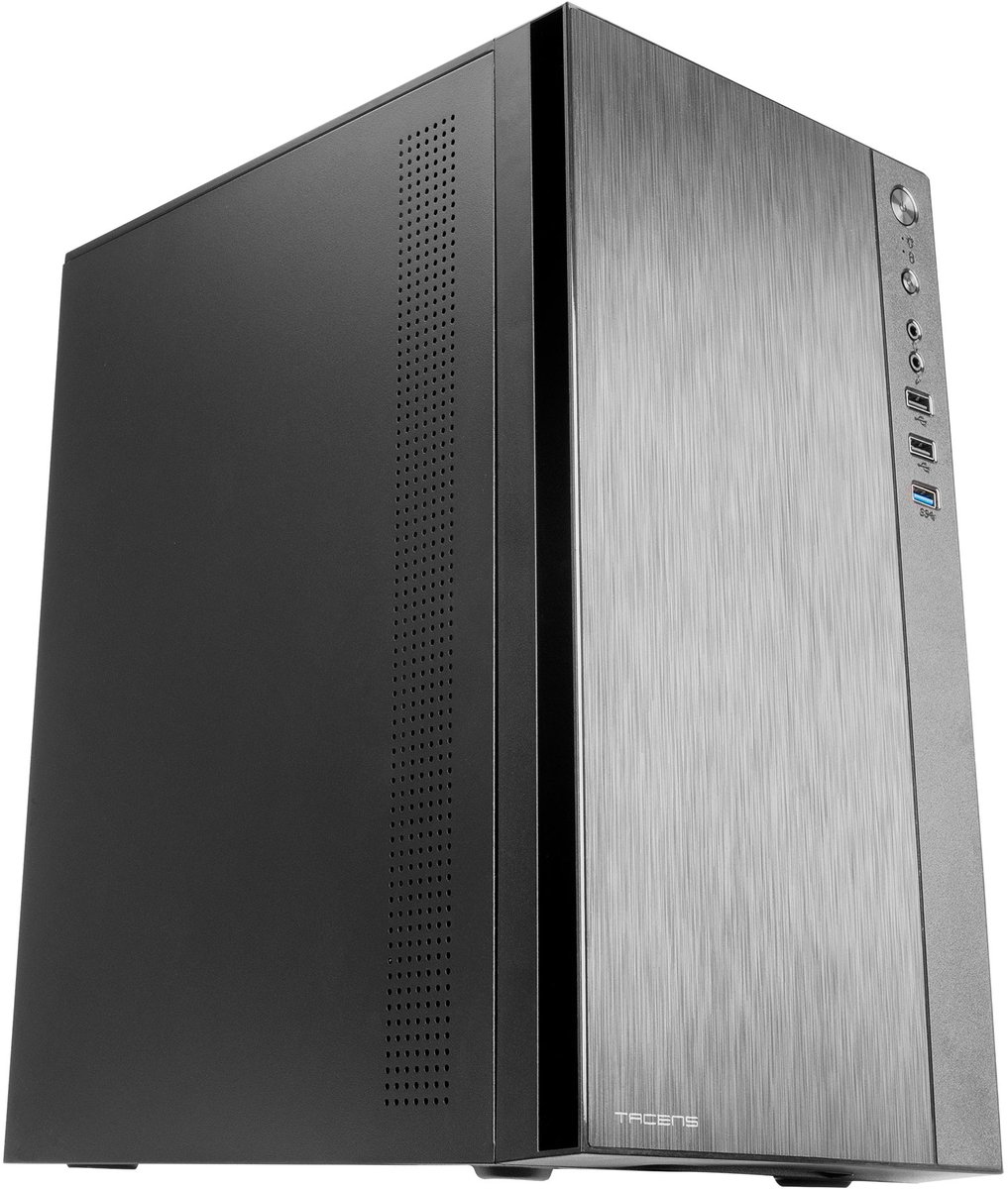 ATX Semi-toren doos Tacens ACX500 Caja Mini Torre Micro ATX Ventilador 12cm Fuente Alimentación 500W USB 3.0 Zwart 500W Zwart