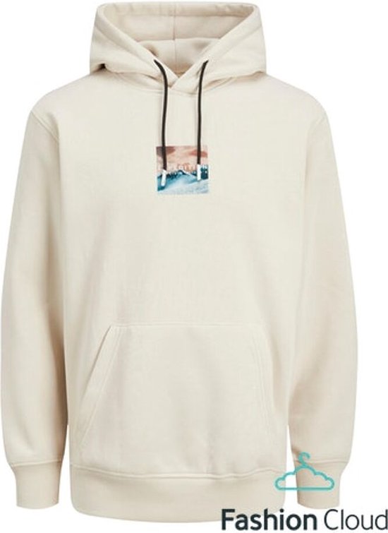 Jack & Jones Hiking Sweat Hood BEIGE M