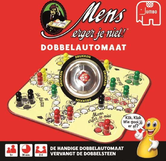 Thumbnail van een extra afbeelding van het spel Mens Erger Je Niet! Dobbelautomaat - Bordspel