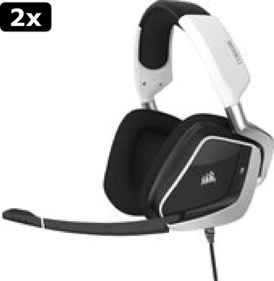 2x Corsair Void RGB Elite Premium 7.1 Virtual Surround Sound - USB ...