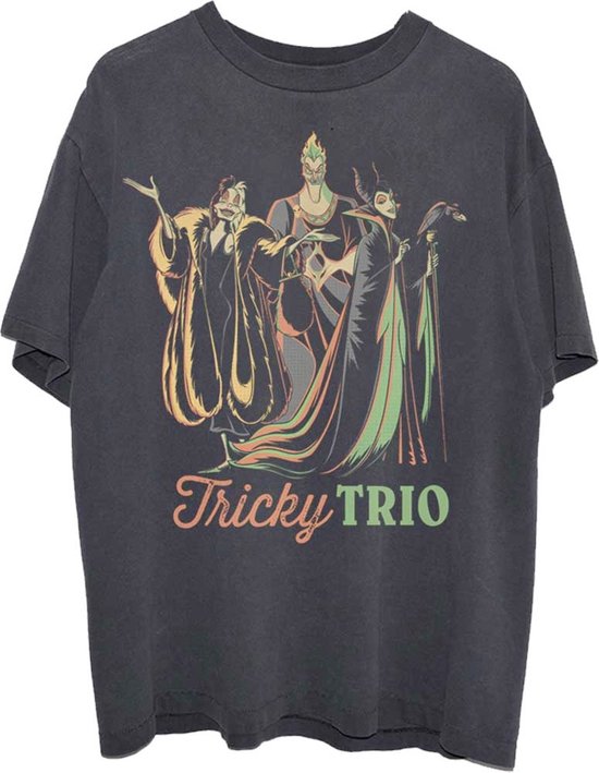 Disney Disney - Tricky Trio Unisex T-shirt - XL - Zwart