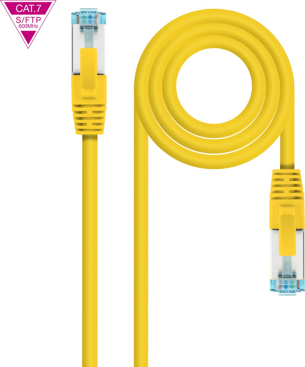 Nanocable 10.20.1702-Y netwerkkabel Geel 2 m Cat7 SF/UTP (S-FTP)