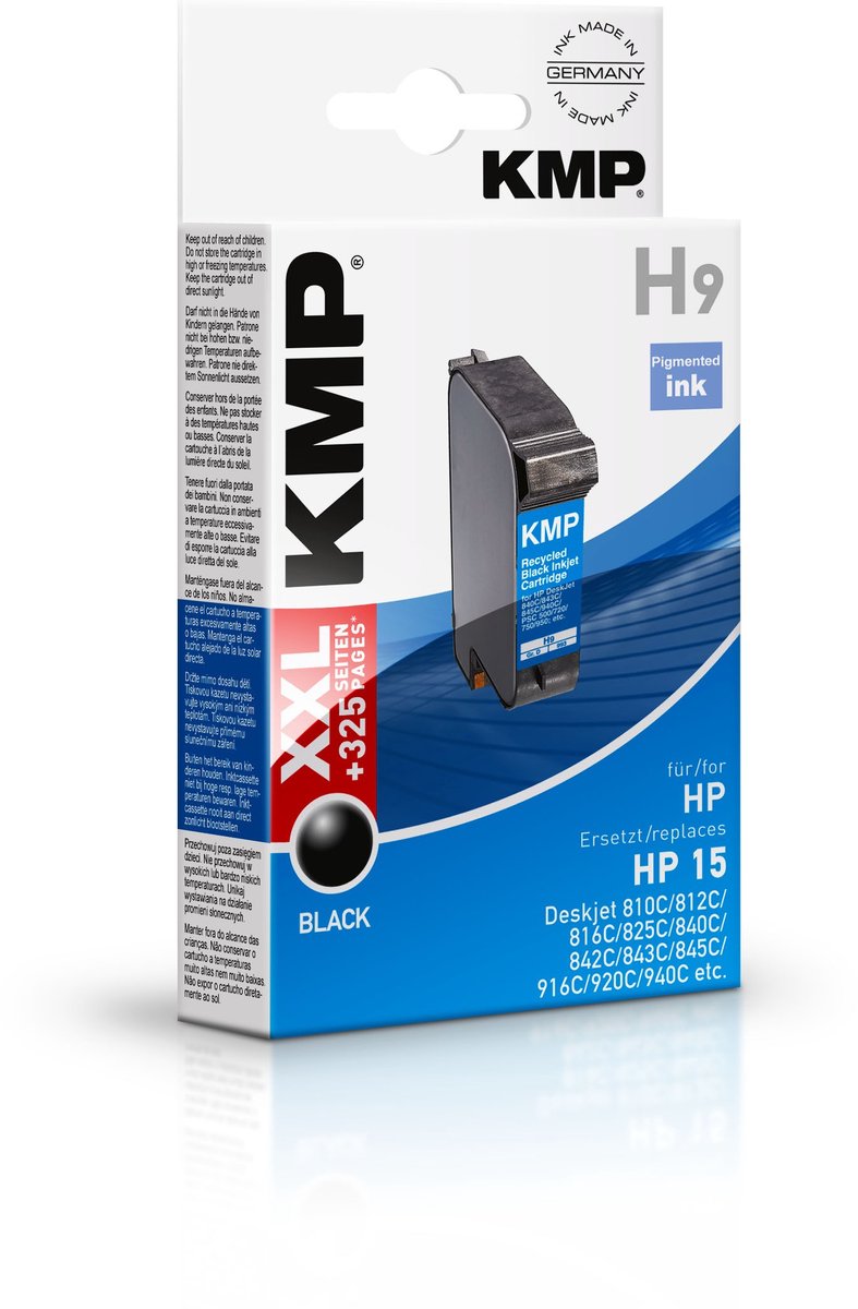 KMP H9 inktcartridge 1 stuk(s) Hoog (XL) rendement Zwart