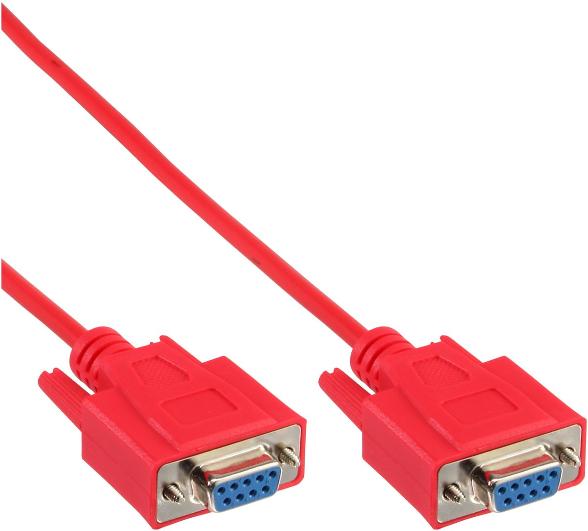 Image of Premium seriële RS232 null modemkabel 9-pins SUB-D (v) - 9-pins SUB-D (v) / gegoten connectoren - 3 meter