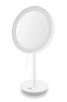 Miroir cosmétique Zack Alona 13,3x20x37,8cm miroir sur pied inclinable avec piles enduit de poudre blanche