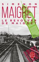 Boekcover met de titel 'Le Revolver Du Maigret' en een illustratie van de Big Ben in het groen.