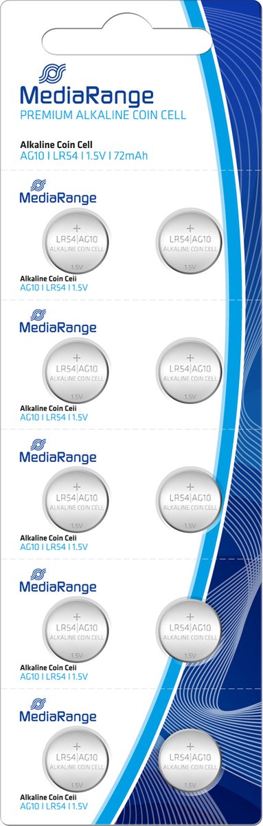 MediaRange MRBAT112 huishoudelijke batterij Wegwerpbatterij SR54 Alkaline