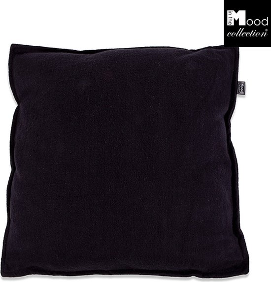 In The Mood Coussin Diogo 50 x 50 x 10 cm - Div Couleurs - Zwart