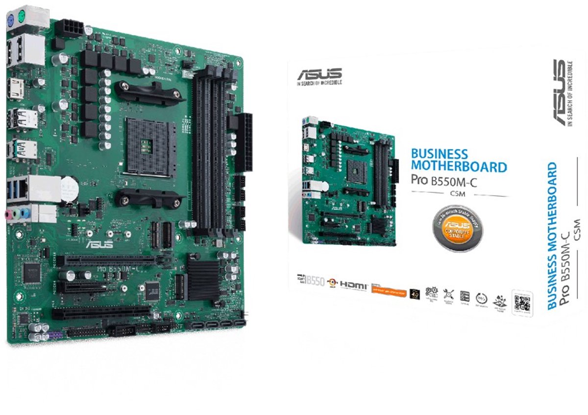 Moederbord Intel ASUS PRO B550M-C/CSM