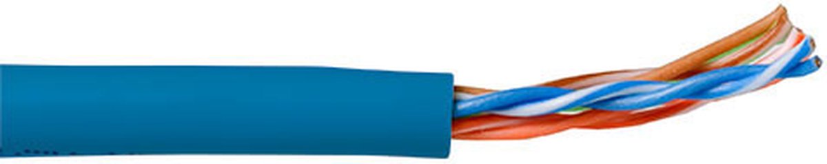ACT EP356B CAT5E U/UTP Patchkabel Soepel Blauw - 305 meter