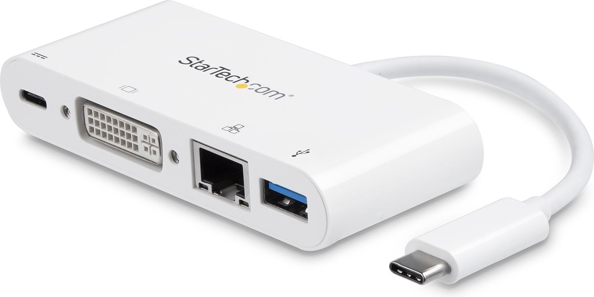 StarTech.com USB-C Multiport Adapter met DVI en Power Delivery