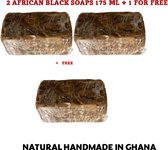 African Black Soaps 2 stuks+ 1 for free!