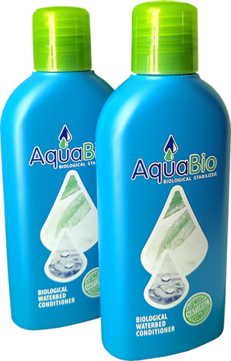 AquaBio waterbed conditioner-6 maand -biologisch-2 x 140 ml-tweepersoons waterbed