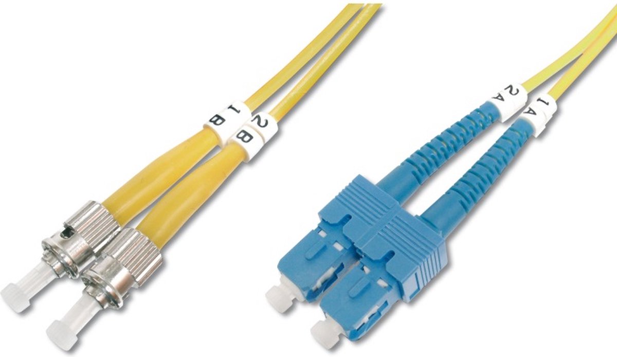 WP WPC-FP0-9STSC-020 Glasvezel kabel 2 m OS2 ST SC Geel