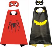 Set de Super-héros -héros de 2 - Costume Batman - Costume Spiderman - Déguisements - Costume d'habillage - Habillage garçon - Habillage fille - Costume - Costume d'Halloween