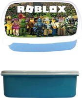 lunch box - lunch box - roblox - bleu - fournitures scolaires