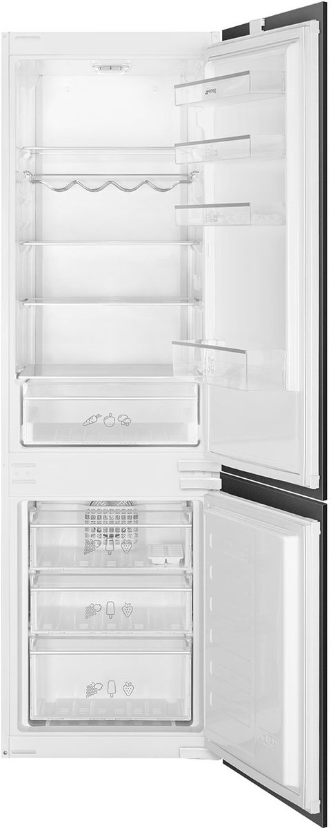 Bol.com Smeg C3170NE koel-vriescombinatie Ingebouwd 262 l aanbieding