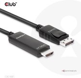 CLUB3D DisplayPort 1.4 vers HDMI 4K120Hz ou 8K60Hz HDR10 Câble M/M 3m/9.84ft, 3m, DisplayPort, HDMI, Mâle, Mâle