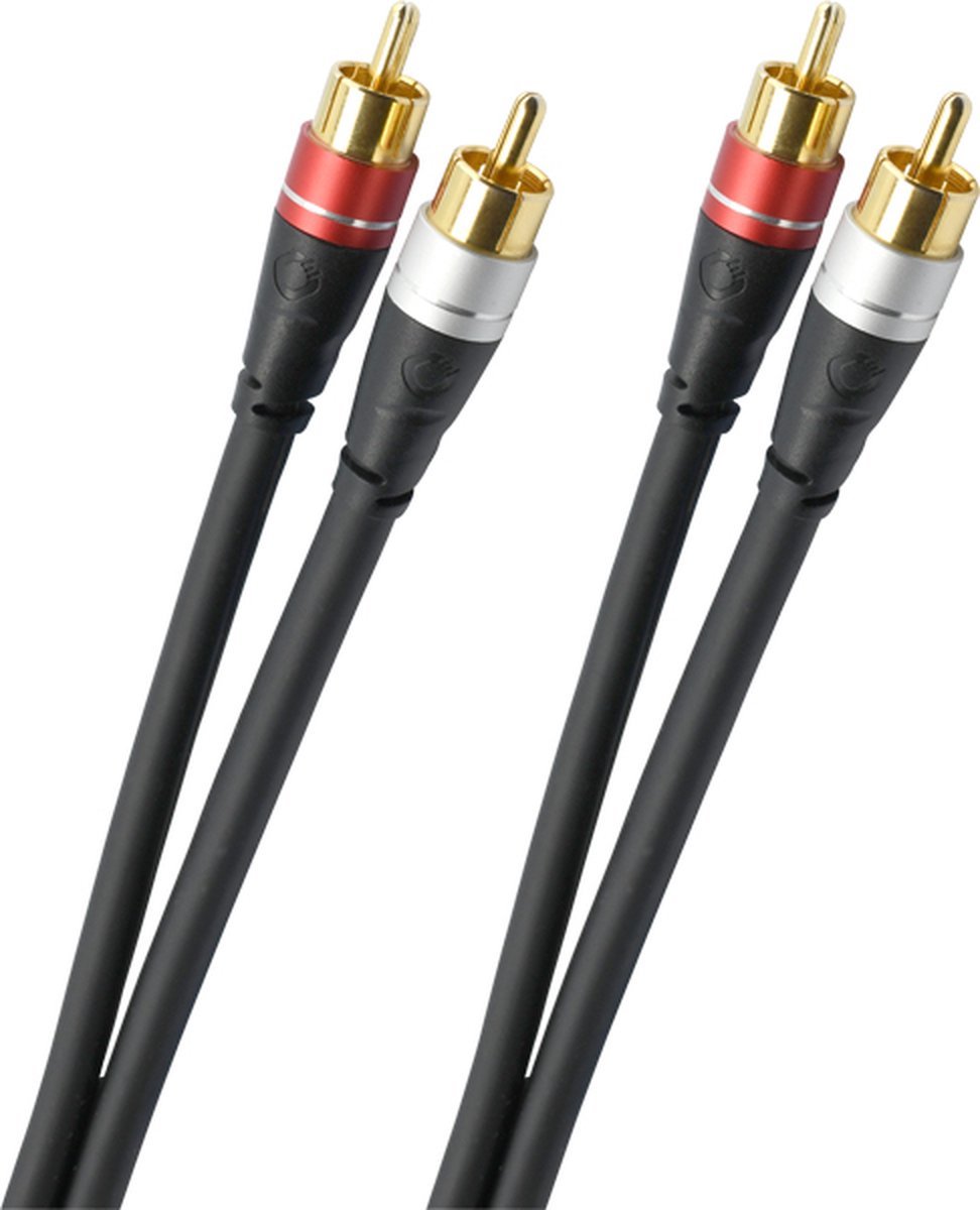Oehlbach SL RCA CABLE 2,0 M Luidspreker kabel Zwart
