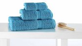 Set de serviettes de bain Grijs (70 x 130 cm, 50 x 90 cm, 30 x 50 cm) 100% pur coton (1x serviette de douche, 1x serviette de bain, 2x serviette de sport)