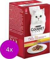4x Gourmet Mon Petit - Duo Viande - Nourriture pour chat - 6x50g