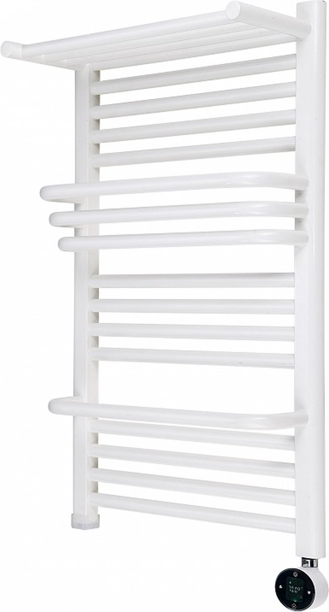 Elektrische handdoek radiator chrome met thermostaat - .nl