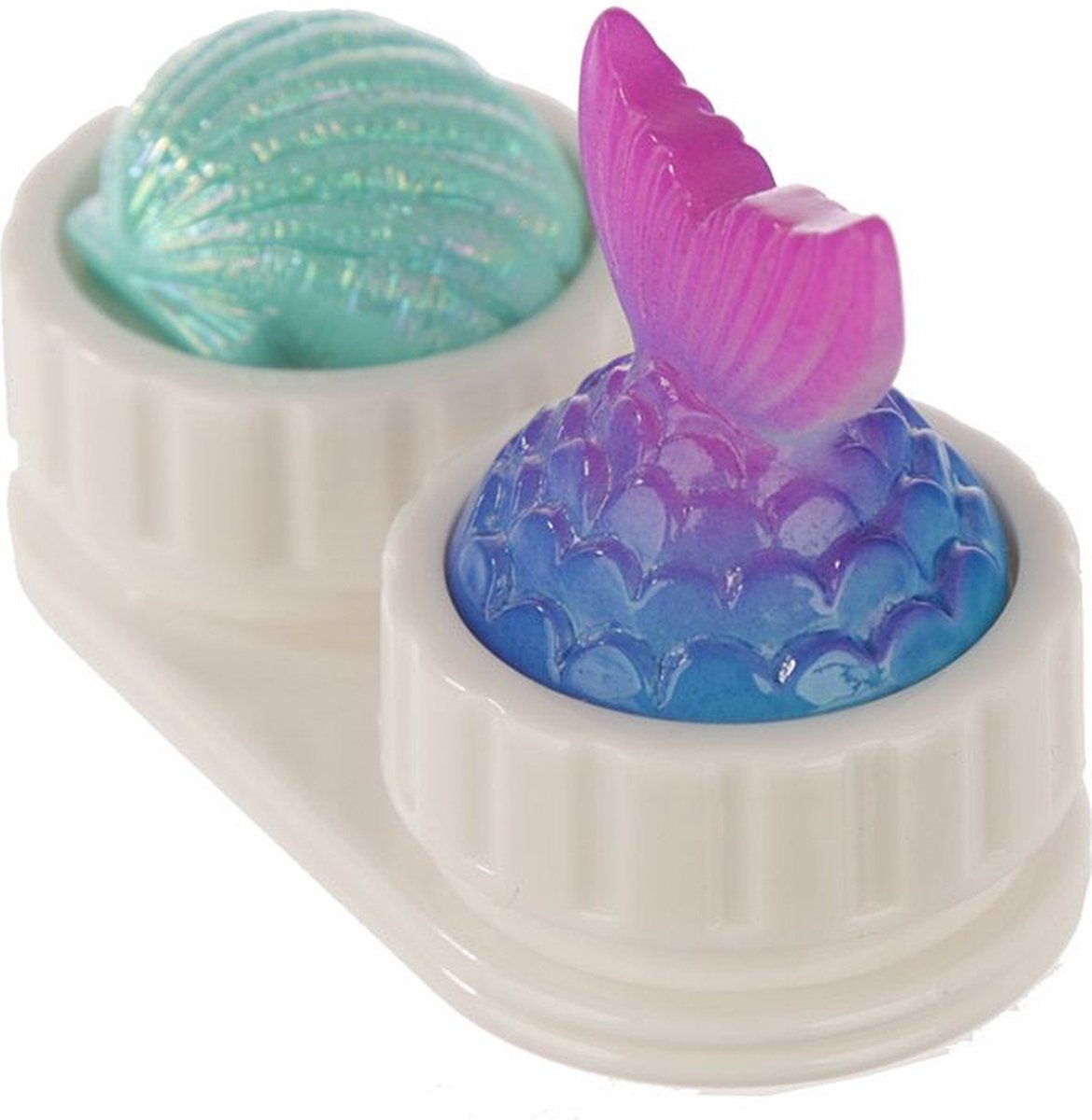 lenzenbakje Zeemeermin staart lenzenhouder contactlenzen bakje