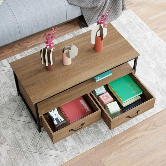 Industriële Salontafel Salontafel Koffietafel Bijzettafel TV Meubel bol