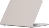 Mobigear - Laptophoes geschikt voor Apple MacBook Air 13 Inch (2022-2024) Hoes Hardshell Laptopcover MacBook Case | Mobigear Cream Matte - Grijs - Model A2681