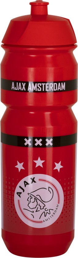 Ajax Bidon Rood Wit 750ml - Ajax Drinkfles - Ajax Voetbal
