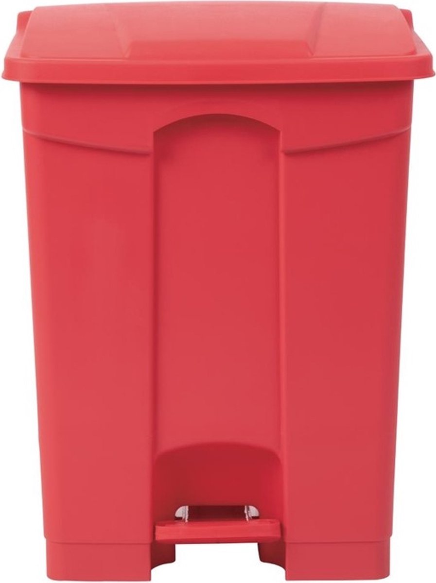 Goedkoopste Jantex afvalemmer rood 65L