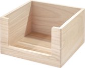 The Home Edit opbergbox open voorkant medium - Wooden Collection - 05048CEU - Stapelbaar & Duurzaam
