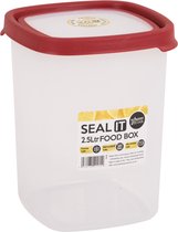 Wham Seal It Vershouddoos - Vierkant - 2,5 Liter - Set van 2 Stuks - Rood