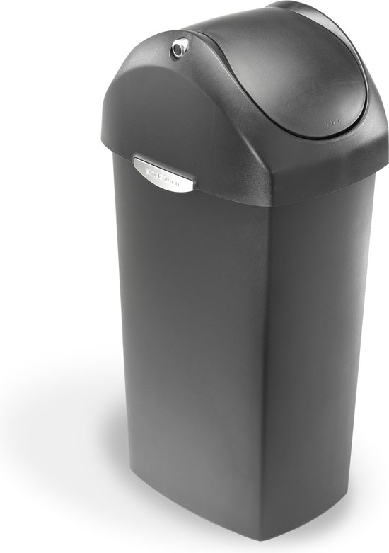 Afvalemmer Kunststof Swing grijs, 60 l - Simplehuman
