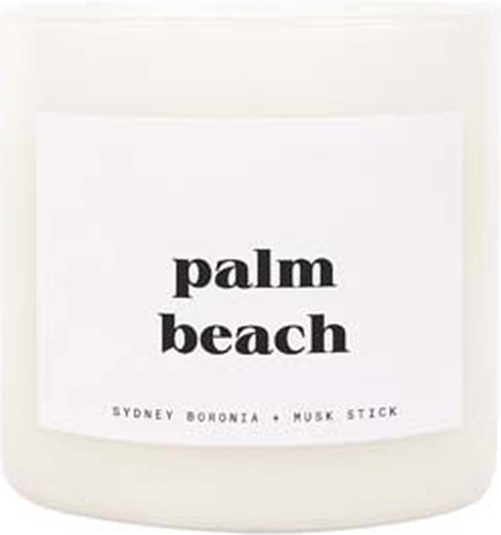 Sunnylife - Candles & Fragrance Kaars Klein Palm Beach - Kokosnoot Wax - Wit