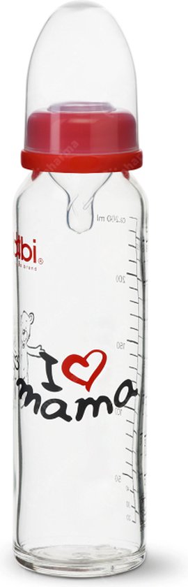 Bibi Baby Fles 250Ml - Comfort - I Love Mama - Flesje tegen Buikkrampjes - | bol.com