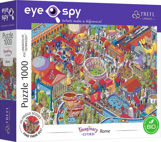 Trefl Prime Eye Spy Imaginary Cities Rome puzzle - 1000 pièces | bol.com
