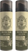 Men's Master Shaving Foam - Scheerschuim - Extra Dik - met Groene Thee en Aloë Vera - Gevoelige Huid - Voordeelverpakking - 2 x 200ML